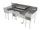 image of Perlick PCE68-C-4 Sink Combo Underbar Ice Bin/Cocktail Station