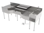 image of Perlick PCE78-A-4 Sink Combo Underbar Ice Bin/Cocktail Station