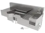 image of Perlick PCE78-C-MB Sink Combo Underbar Ice Bin/Cocktail Station