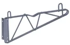 image of Quantum DWB18GY Wall Mount Shelving Bracket, Cantilever Arm, 18" Arms, Gray Epoxy, NSF Finish