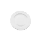 image of Turgla FLO27DU00 Round Porcelain Dinner Plate, 10.5" Diameter, White, Classic China Tableware