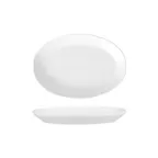 image of Turgla FLO28KY00 - Oval White Porcelain Flora Platter, 11" x 7" x 1.25" , Dinnerware Serving Tray