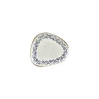 image of Turgla T-KRAIS19DZ-12 Kario Plate, 7.5" x 6.5" Organic Blue Vitrified Porcelain Dinnerware Plate