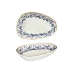 image of Turgla T-KRAIS19OV-12 Kario Platter, 7.5" x 4.75" x 1.5" H, Organic Blue Vitrified Porcelain