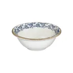 image of Turgla T-KRAZT16KS-12 Kario Round Bowl, 6.25" Dia x 2.25" H, 17 Oz, Blue Vitrified Porcelain - 1/Each