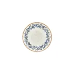 image of Turgla T-KRAZT19DZ-12 Kario Round China Plate, 7.5" Diameter, Blue Vitrified Porcelain