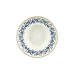image of Turgla T-KRAZT25CK-6 Kario Deep Plate, 9.75" Dia x 2.25" H, 14 oz, Round Porcelain, Blue Vitrified