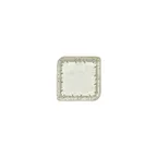 image of Turgla T-OLVAR20KR-12 Oliva Square China Plate, 6" x 6", Porcelain, Green Vitrified Finish