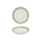 image of Turgla T-OLVHL23RD-6 Oliva Round Plate, 9" Diameter Green Vitrified Porcelain Dinnerware