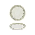 image of Turgla T-OLVHL25RD-6 Oliva Round China Plate, 9.75" Diameter, Porcelain, Green Vitrified Finish