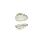image of Turgla T-OLVIS16OV-12 Oliva Porcelain Platter, 6.25" x 4" x 1.25" Organic Green Vitrified Finish