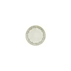 image of Turgla T-OLVZT15DZ-12 Oliva Round China Plate, 6" Diameter, Porcelain, Green Vitrified Finish