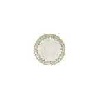 image of Turgla T-OLVZT17DZ-12 Oliva Round China Plate, 6.75" Diameter, Porcelain, Green Vitrified Finish