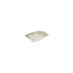 image of Turgla T-OLVZT18DKY-12 Oliva Deep Rectangular Plate, 7" x 5", Green Vitrified Porcelain Dinnerware