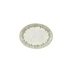 image of Turgla T-OLVZT25OV-12 Oval China Plate, 9.75" Dia x 7.5" W x 1" H, Porcelain, Green Vitrified