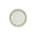 image of Turgla T-OLVZT27DZ-12 Oliva Round China Plate, 10.75" Diameter, Green Vitrified Porcelain