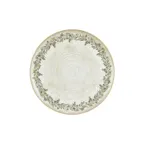 image of Turgla T-OLVZT32PZT-6 Oliva Round China Plate, 12.5" Diameter, Porcelain, Green Vitrified Finish