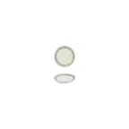 image of Turgla T-ROLVHL09CK-24 Oliva Plate, 3.5" Diameter x 1" Height, Green Vitrified Porcelain Dinnerware