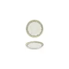 image of Turgla T-ROLVHL14CK-12 Oliva Round Plate, 5.5" Diameter x 1" Height, Porcelain, Green Finish