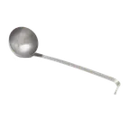image of Vollrath 46902 Stainless Steel 2‑5 oz Ladle with Hooked Grooved 10½" Handle – 2‑Piece