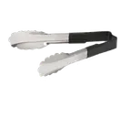 image of Vollrath 4780620 Utility Tongs, 6" Black Kool‑Touch Handle, Steel, NSF Certified, Made in USA