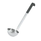 image of Vollrath 4980820 8‑Oz Ladle, 12‑5/8" Black Kool‑Touch™ Handle, 18/8 Stainless Steel Bowl, Warranty
