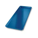 image of Chicago Metallic Bakeware 40923 - Half‑Long Blue Aluminum Display Tray 8"‑24"‑1" Made in USA