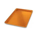 image of Chicago Metallic Bakeware 40939 Tray, 11‑15/96" x 17‑15/96" x 13/16", Orange Anodized Aluminum