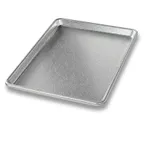 image of Chicago Metallic Bakeware 40947 Display Tray, 9‑7/16" x 12‑15/16" x 13/16", Anodized Aluminum, Rim