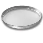 image of Chicago Metallic Bakeware 41210 Pizza Pan - 12" Round, 62.6 oz, 26‑Gauge Steel, Sided Solid