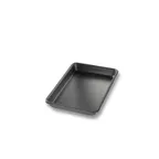 image of Chicago Metallic 41854 - 6" x 9.75" Eighth-Size Sheet Pan, 16ga Anodized Aluminum, Curled Rim