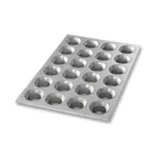 image of Chicago Metallic Bakeware 42755 Mini Crown Muffin Pan, 14"1/16 x 20"11/16, 24 Cup 2‑3/4" Muffins, 3 oz Capacity,