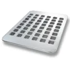 image of Chicago Metallic 42865 Brownie Bite Pan, 17½" x 25¾" Steel, 48 Squares, Silicone Glaze, Non‑PFAS, USA