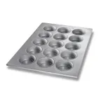 image of Chicago Metallic Bakeware 43037 Mini-Cake Pan, 15 Cup 4‑1/8" Cakes, Steel, AMERICOAT® Glaze, Non‑PFAS