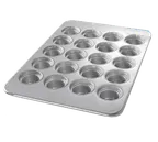 image of Chicago Metallic Bakeware 44555 Muffin Pan, 17-7/8"x25-7/8", 20 Cup, Steel, ePlus Glaze, Non‑PFAS