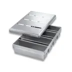image of Chicago Metallic 44685 - 4‑Pan Pullman Loaf Set, 13‑3/4”x21‑3/8”, 26‑Gauge Aluminized Steel - 4/Set