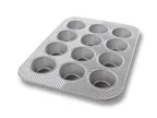 image of Chicago Metallic Bakeware 45125 - Muffin Pan, 11"1/2 x 15-3/4", Steel, Non-PFAS, USA