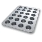 image of Chicago Metallic Bakeware 45605 - 24-Cup Cupcake Pan, 17-7/8"×25-7/8", 2-3/4" Cups, Glaze, Non‑PFAS