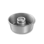 image of Chicago Metallic Bakeware 46535 Angel Food Cake Pan - 7" Dia x 3" Deep, 60 oz, 15-Gauge Aluminum, USA