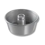 image of Chicago Metallic Bakeware 46540 Angel Food Cake Pan 9" x 4" Deep 116 Oz 15‑Gauge Aluminum USA