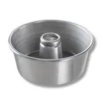 image of Chicago Metallic Bakeware 46550 Angel Food Cake Pan, 9" Diameter x 4" Deep, 128 oz, 15‑Gauge Aluminum