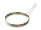 image of Chicago Metallic 48002 Egg Ring – 8" with 5" Wire Handle, AMERICOAT® ePlus Silicone Glaze, USA