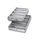 image of Chicago Metallic 48514 - Crimped Bread Pan Set, 10" Loaves, 26‑Gauge Aluminized Steel - 1/Set