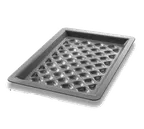 image of Chicago Metallic 70824 Grill Pan, 8"-5/16" x 11"-9/16" x 13/16", 16-Gauge Anodized Aluminum - 1/Case