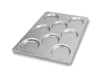 image of Chicago Metallic 71300 Bun & Sheet Pan, 13" x 18", 8 4-1/4" Compartments, Steel, Glaze, Non-PFAS