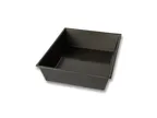 image of Chicago Metallic 90825 Detroit Style Pizza Pan, 7-5/8" W x 9-9/16" D x 2-7/16" H, 26-Gauge Steel, AMERICOAT Glaze, Non-PFAS, USA