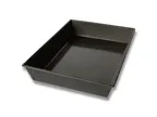 image of Chicago Metallic Bakeware 91025 Pan, 9.6" W x 13.6" D x 2.3" H, Steel, AMERICOAT Glaze, Non-PFAS, USA