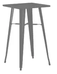 image of Hubert 22632 Outdoor Table, CenPro Table, 24" W x 23-1/2" D, Bar Height, Black Steel, Commercial