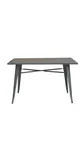 image of Hubert 41632 Outdoor Table, CenPro Table, 48"W x 29-1/2"D x 30"H, Weather-Resistant Steel