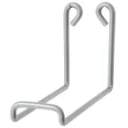 image of Hubert 77247 Sign Holder - Display, 3-1/2" x 10" x 5-1/4" Steel, Silver Finish, Holds 7 Wet-Floor Signs
